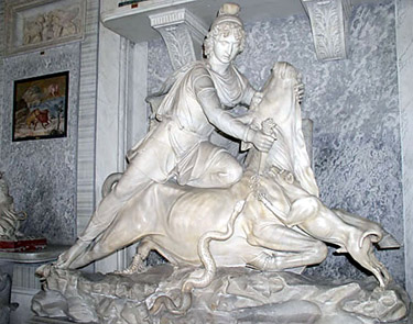 Mitra sacrificando um touro. Museu do Vaticano